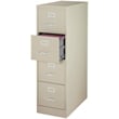 Hirsh 26.5-in Deep Metal 4 Drawer Letter Width Vertical File Cabinet Putty/Beige