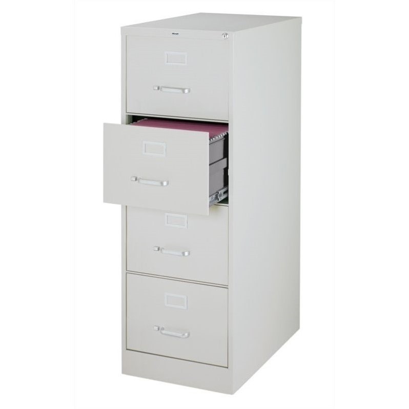 Hirsh 26 5 In Deep Metal 4 Drawer Legal Width Vertical File