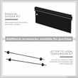 Hirsh 20-in Deep Metal Mobile Pedestal 2-Drawer File/File. Full Width Pull Black