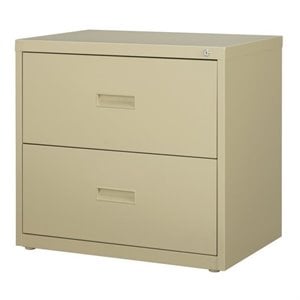 Hirsh 30-in Wide HL1000 Series Metal 2 Drawer Lateral File Cabinet Putty/Beige