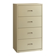 Hirsh 30-in Wide HL1000 Series Metal 4 Drawer Lateral File Cabinet Putty
