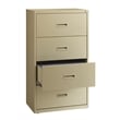 Hirsh 30-in Wide HL1000 Series Metal 4 Drawer Lateral File Cabinet Putty