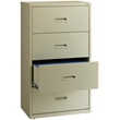 Hirsh 30-in Wide HL1000 Series Metal 4 Drawer Lateral File Cabinet Putty