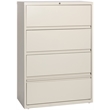 Hirsh 36-in Wide Metal 4 Drawer Lateral File Cabinet with Roll-out Shelves Beige