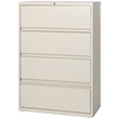Hirsh 36-in Wide Metal 4 Drawer Lateral File Cabinet with Roll-out Shelves Beige