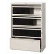 Hirsh 36-in Wide Metal 4 Drawer Lateral File Cabinet with Roll-out Shelves Beige