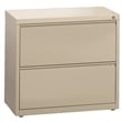 Hirsh 30-in Wide HL10000 Series Metal 2 Drawer Lateral File Cabinet Putty/Beige