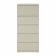Hirsh 30-in Wide HL10000 Series Metal 5 Drawer Lateral File Cabinet Putty/Beige