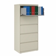 Hirsh 30-in Wide HL10000 Series Metal 5 Drawer Lateral File Cabinet Putty/Beige