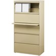 Hirsh 30-in Wide HL10000 Series Metal 5 Drawer Lateral File Cabinet Putty/Beige