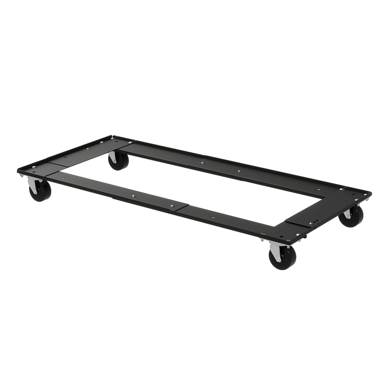 Hirsh Adjustable Metal Cabinet Dolly for Lateral File and Storage Cabinets Black