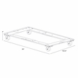 Hirsh Adjustable Metal Cabinet Dolly for Lateral File and Storage Cabinets Black