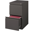 Hirsh 20-in Deep Mobile Pedestal 2-Drawer File/File. Full Width Pull. Espresso