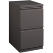 Hirsh 20-in Deep Mobile Pedestal 2-Drawer File/File. Full Width Pull. Espresso