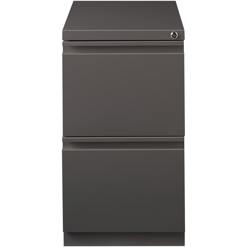 Hirsh 20-in Deep Mobile Pedestal 2-Drawer File/File. Full Width Pull. Espresso