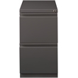 Hirsh 20-in Deep Mobile Pedestal 2-Drawer File/File. Full Width Pull. Espresso