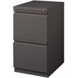 Hirsh 20-in Deep Mobile Pedestal 2-Drawer File/File. Full Width Pull. Espresso