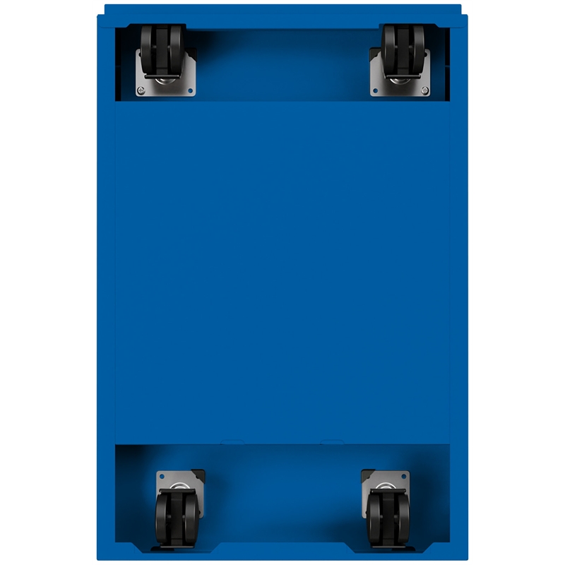 Hirsh 20-in Deep Metal Mobile Pedestal 2-Drawer File/File. Full Width Pull. Blue