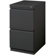 Hirsh 20-in Deep Mobile Pedestal 2-Drawer File/File. Full Width Pull in Charcoal