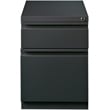 Hirsh 20-in Deep Mobile Pedestal File 2-Drawer Box/File Full Width Pull Charcoal