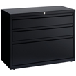 Hirsh 36-in Wide HL8000 Series Box/Box/File Cabinet Lateral File Cabinet Black