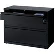 Hirsh 36-in Wide HL8000 Series Box/Box/File Cabinet Lateral File Cabinet Black