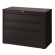 Hirsh 36-in Wide HL8000 Series Box/Box/File Cabinet Lateral File Cabinet Black