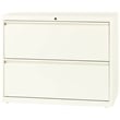 Hirsh 36-in Wide HL10000 Series Metal 2 Drawer Lateral File Cabinet Off White