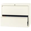 Hirsh 36-in Wide HL10000 Series Metal 2 Drawer Lateral File Cabinet Off White