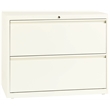 Hirsh 36-in Wide HL10000 Series Metal 2 Drawer Lateral File Cabinet Off White