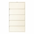 Hirsh 36-in Wide HL10000 Series Metal 5 Drawer Lateral File Cabinet Off White