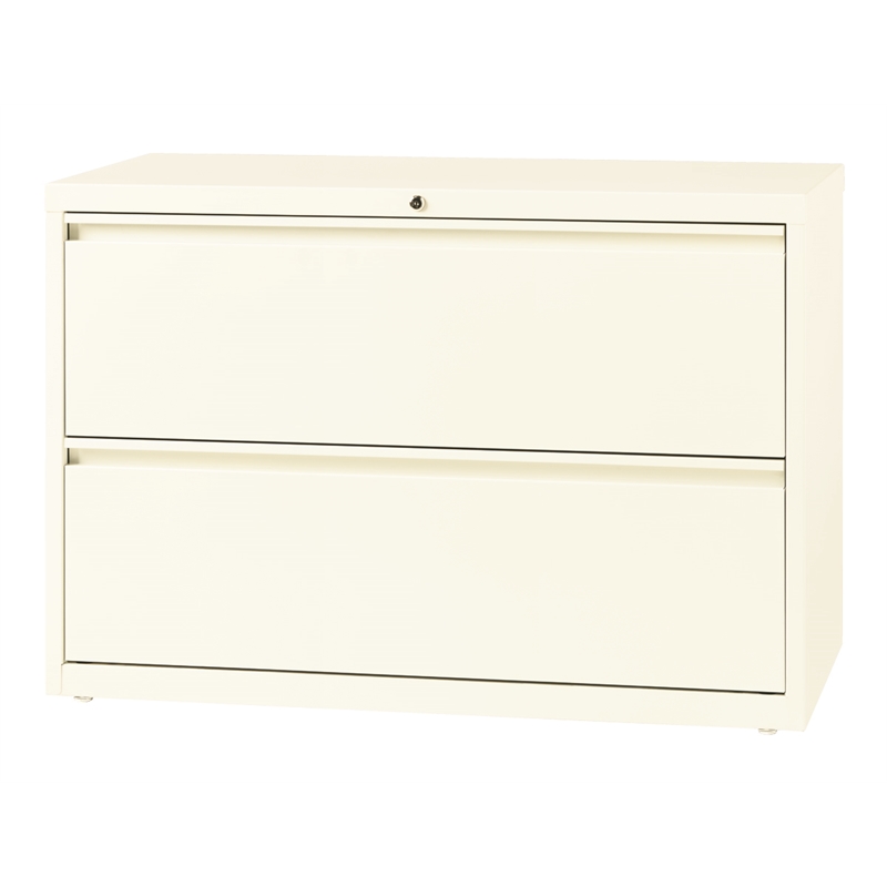 Hirsh 42 In Wide Hl10000 Series 2 Drawer Lateral File Cabinet Cloud 20662