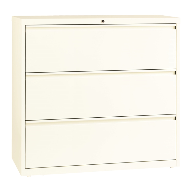 Hirsh 42 In Wide Hl10000 Series 3 Drawer Lateral File Cabinet Cloud 20663