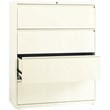 Hirsh 42-in Wide HL10000 Series Metal 4 Drawer Lateral File Cabinet Off White