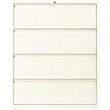 Hirsh 42-in Wide HL10000 Series Metal 4 Drawer Lateral File Cabinet Off White