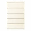 Hirsh 42-in Wide HL10000 Series Metal 5 Drawer Lateral File Cabinet Off White