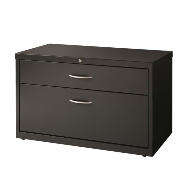 Hirsh 2 Drawer Lateral Credenza File Cabinet In Charcoal 20505