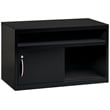 Hirsh 36-in Wide Low Metal Credenza with Sliding Door Black