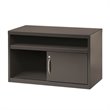 Hirsh 36-in Wide Low Metal Credenza with Sliding Door Charcoal