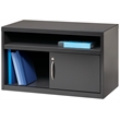 Hirsh 36-in Wide Low Metal Credenza with Sliding Door Charcoal