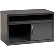 Hirsh 36-in Wide Low Metal Credenza with Sliding Door Charcoal