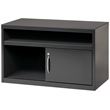 Hirsh 36-in Wide Low Metal Credenza with Sliding Door Charcoal