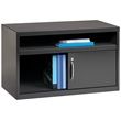 Hirsh 36-in Wide Low Metal Credenza with Sliding Door Charcoal