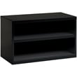 Hirsh 36-in Wide Low Metal Credenza with Open Shelves in Black
