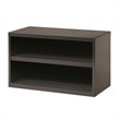 Hirsh 36-in Wide Low Metal Credenza with Shelves Charcoal