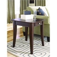 Hammary Sunset Valley Chairside Table In Rich Mahogany 197 916