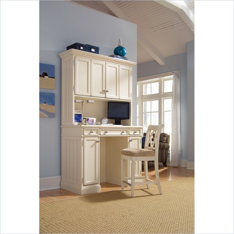 Camden Home Work Station in Painted White - 920-942-943-KIT