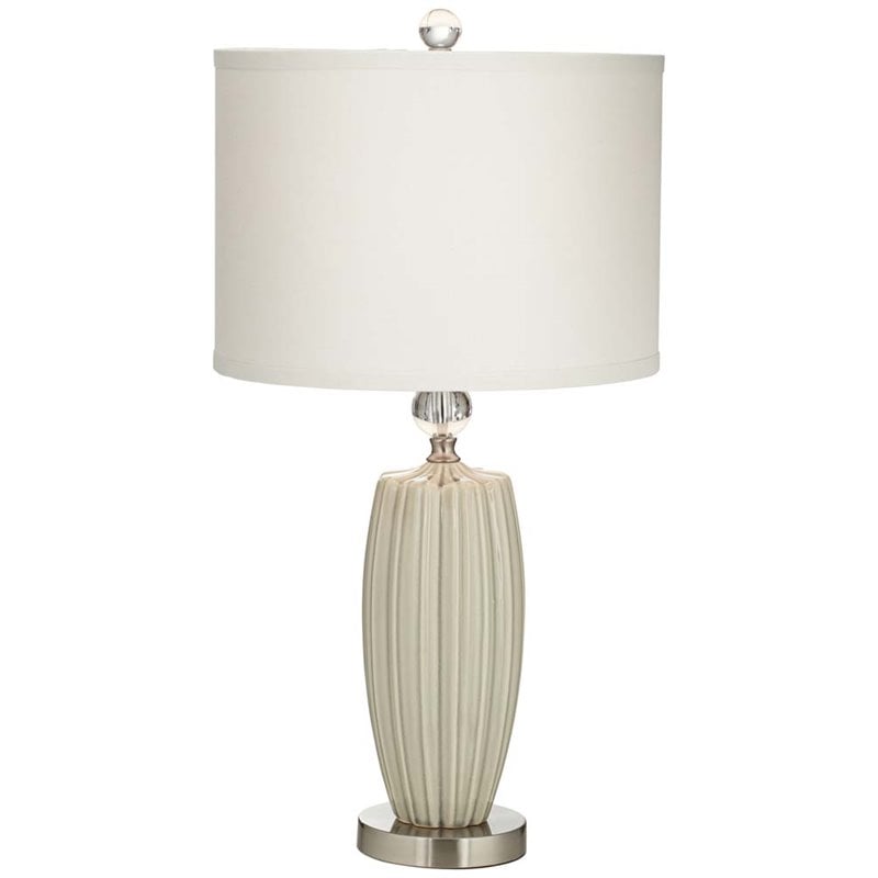 Kathy Ireland by Pacific Coast Ceramic Table Lamp in Sage Celadon - 87 ...