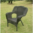 International Caravan Monaco Resin Patio Chair in Mocha (Set of 2)