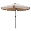 International Caravan St. Kitts 8' Tilt Crank Patio Umbrella in Khaki